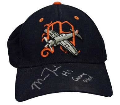 Mike Trout Signed and Game-Worn Millville High School Baseball Cap (Trout LOA)